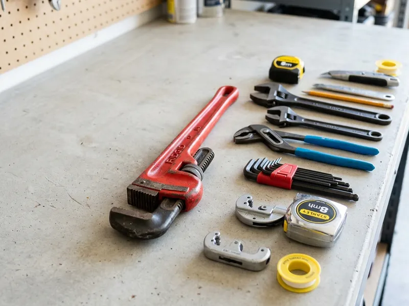 Professional plumbers in Wheatley, AR equipped with top-tier tools for residential and commercial plumbing services.